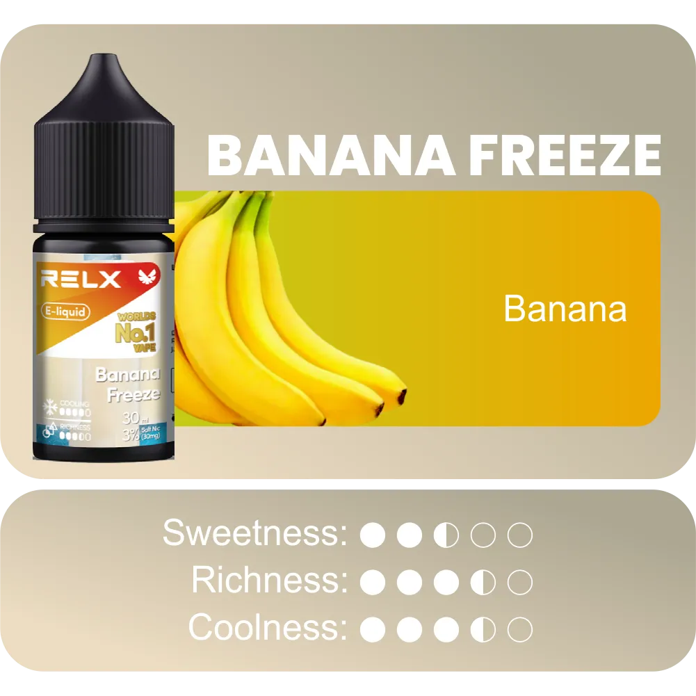 RELX E-liquid - Rasa Banana Freeze - Gambar 2