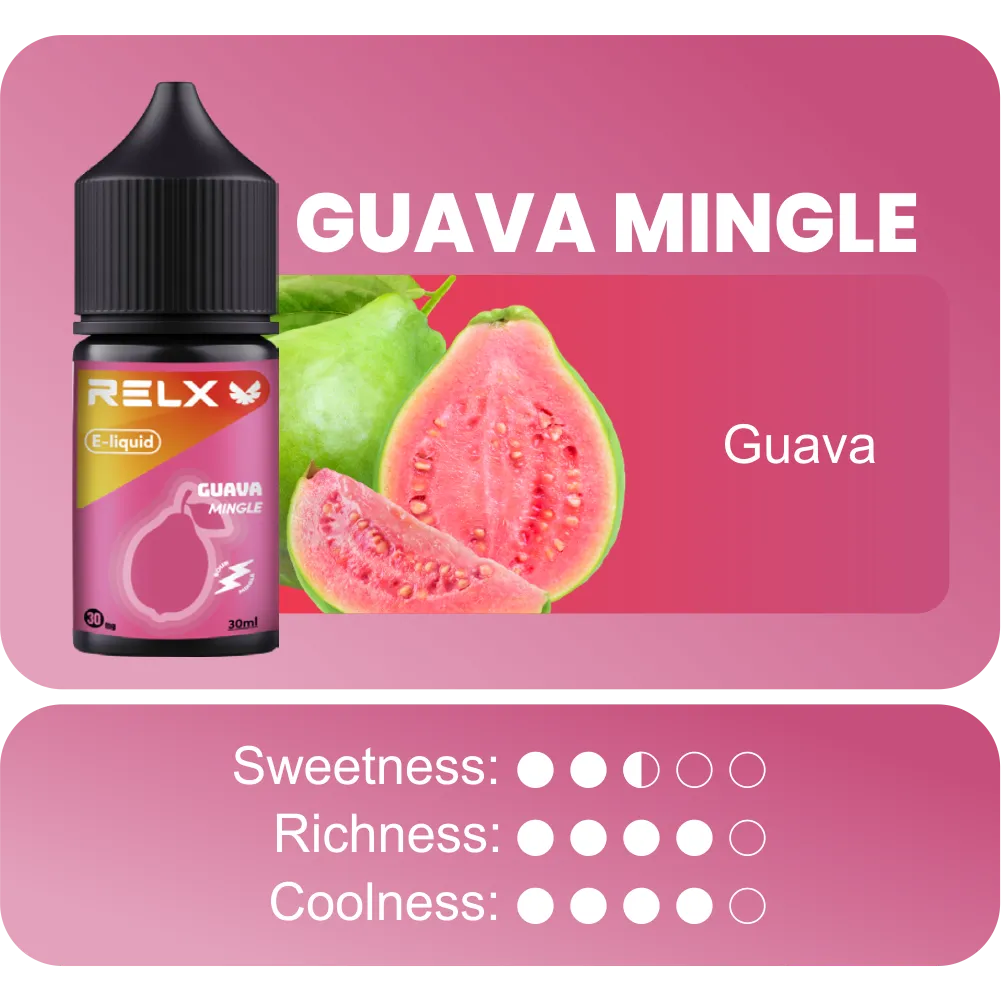RELX E-liquid - Rasa Guava Mingle - Gambar 2