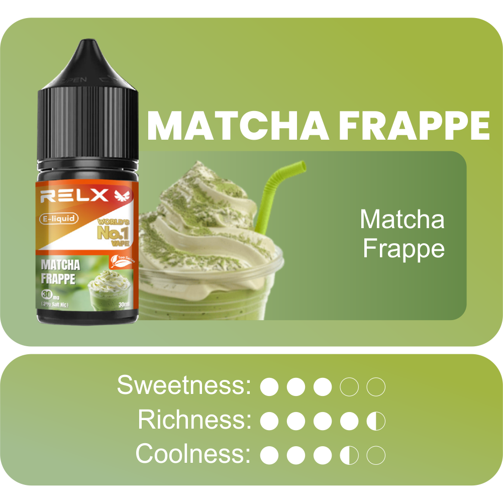 RELX E-liquid - Rasa Matcha Frappe - Gambar 2