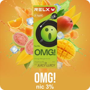 RELX E-liquid - Rasa Orange Mango Guava ( OMG )