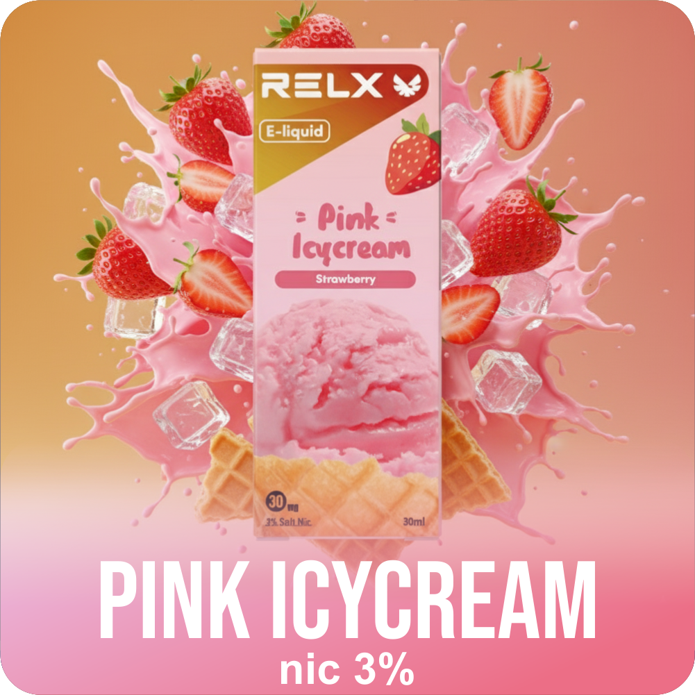 RELX E-liquid - Rasa Pink Icy Cream