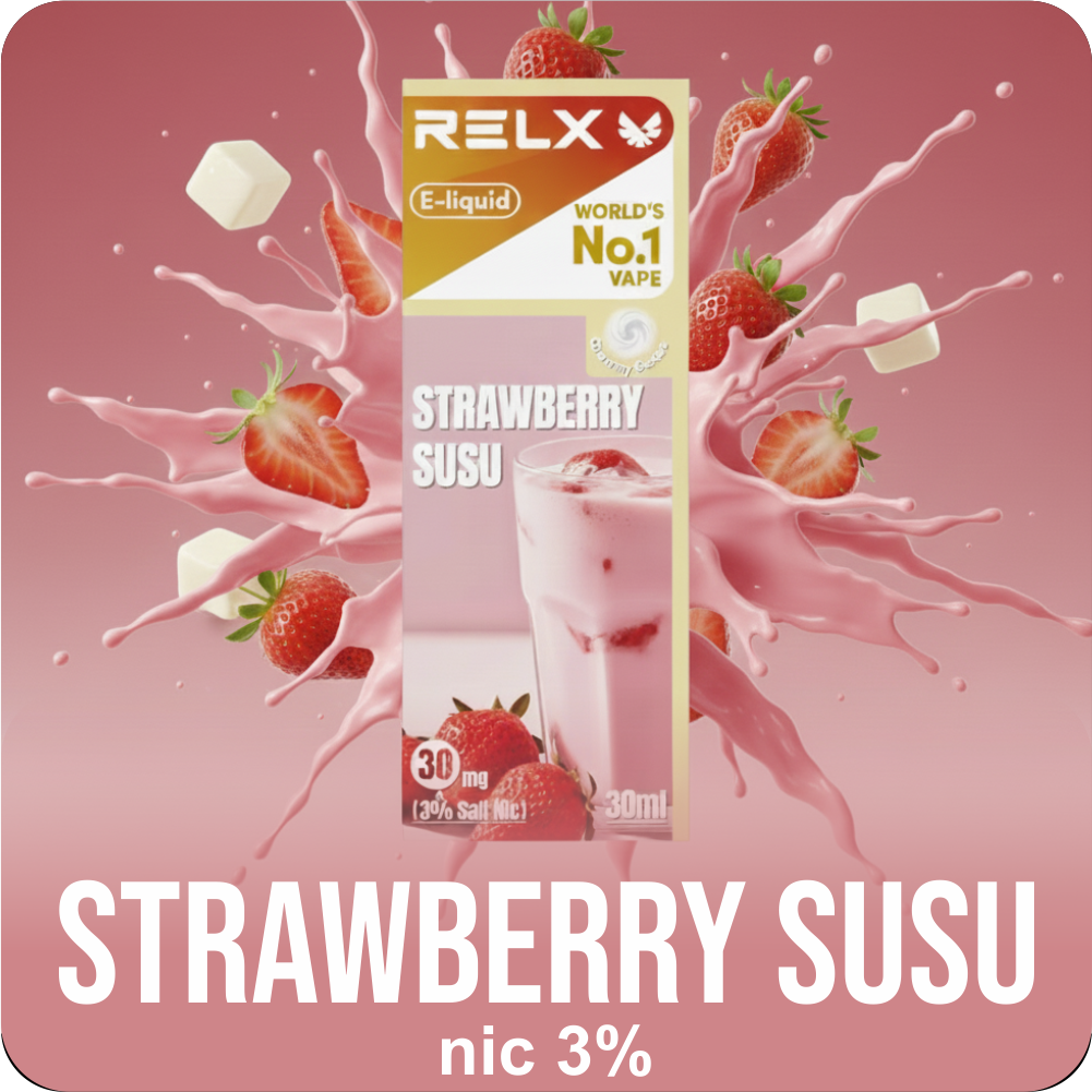 RELX E-liquid - Rasa Strawberry Susu