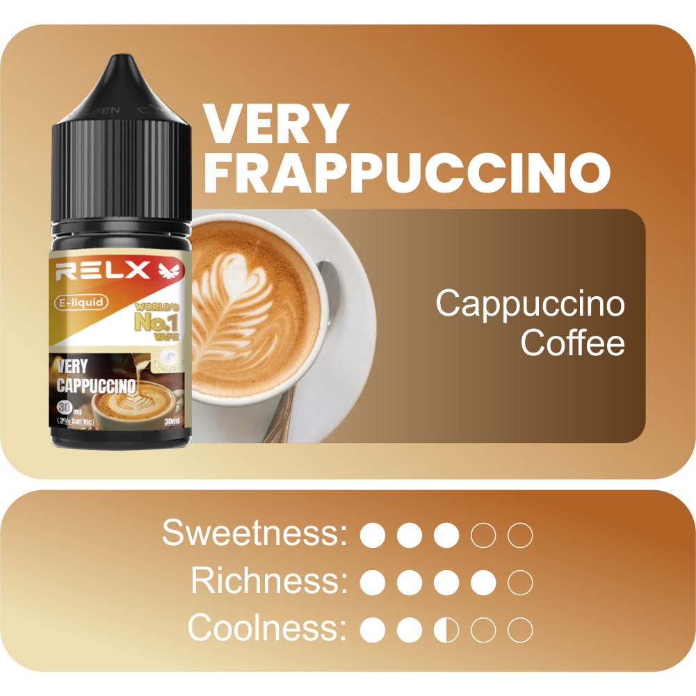 RELX E-liquid - Rasa Very Cappuccino - Gambar 2