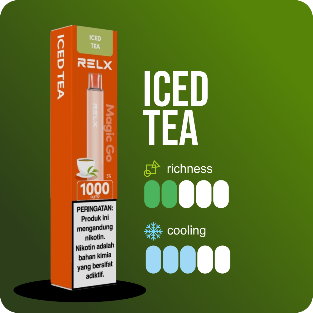 RELX MAGIC GO - ICED TEA 1000 PUFF - Gambar 2