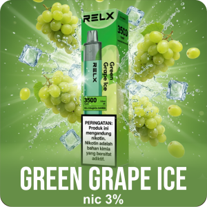 RELX MAGIC GO GREEN GRAPE ICE 3500 PUFF