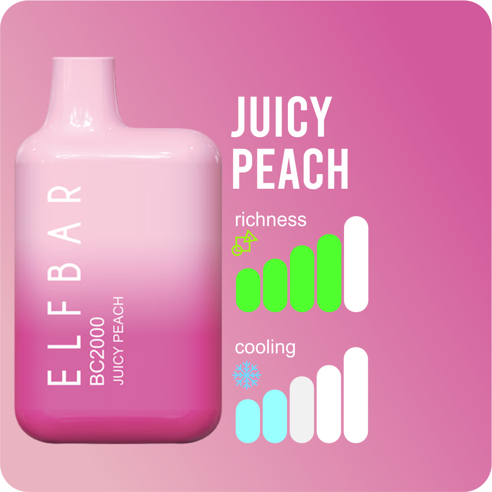 ELFBAR 2000 JUICY PEACH - Gambar 2