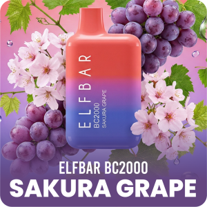 ELFBAR 2000 SAKURA GRAPE