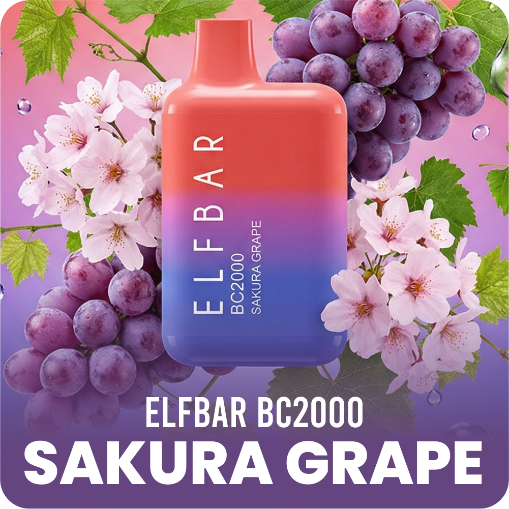ELFBAR 2000 SAKURA GRAPE