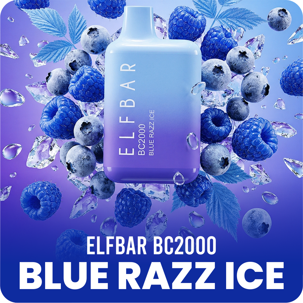 ELFBAR 2000 BLUE RAZZ ICE