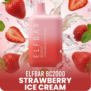 ELFBAR 2000 STRAWBERRY ICE CREAM