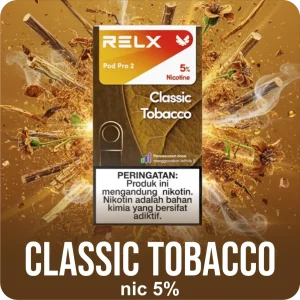 RELX CARTRIDGE 1 PCS CLASSIC TOBACCO NIC 5%