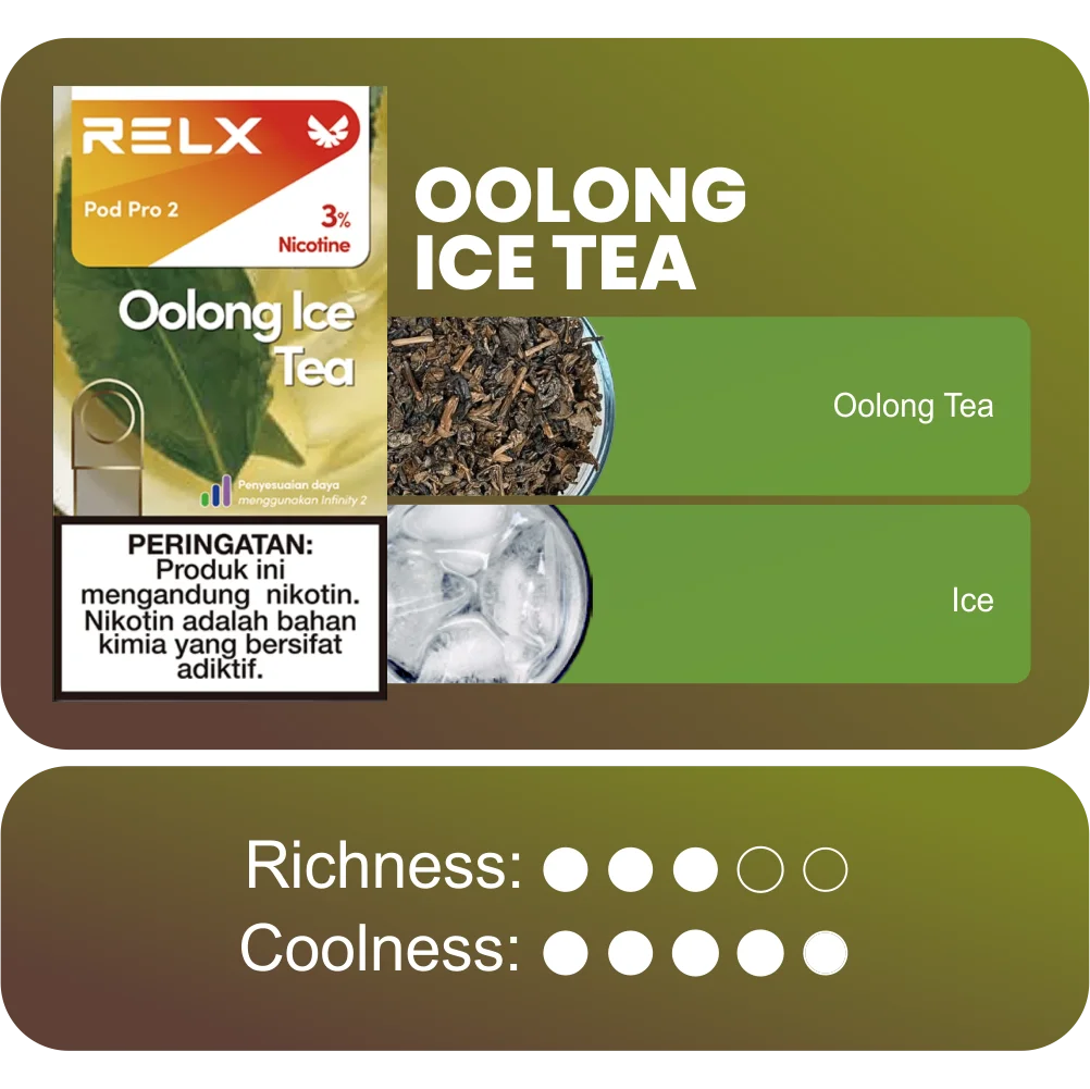 RELX CARTRIDGE 1 PCS OOLONG ICE TEA - Gambar 2
