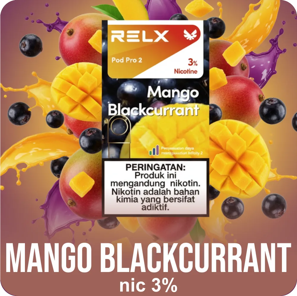 RELX CARTRIDGE 1 PCS MANGO BLACKCURRANT