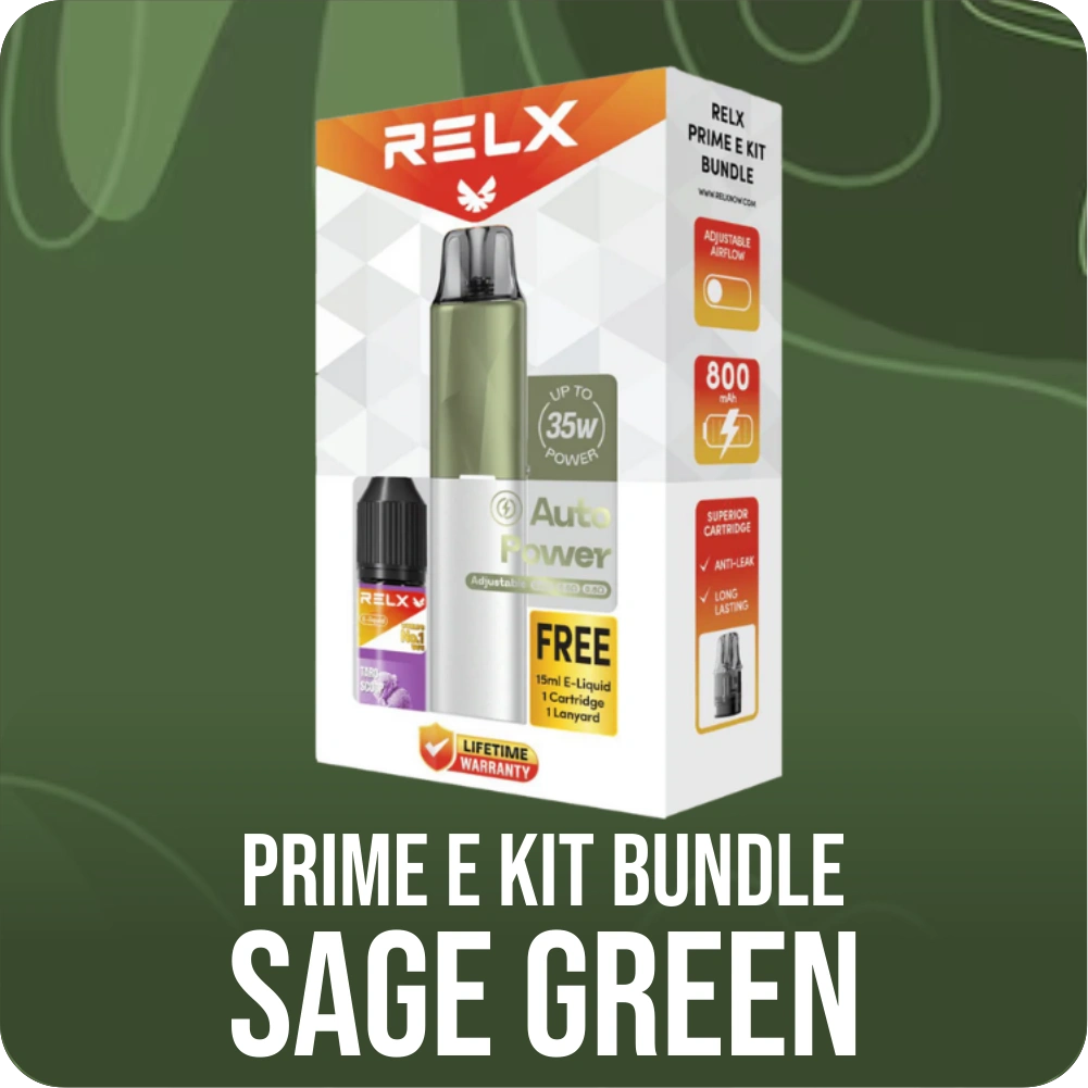 RELX DEVICE PRIME E BUNDLE SAGE GREEN