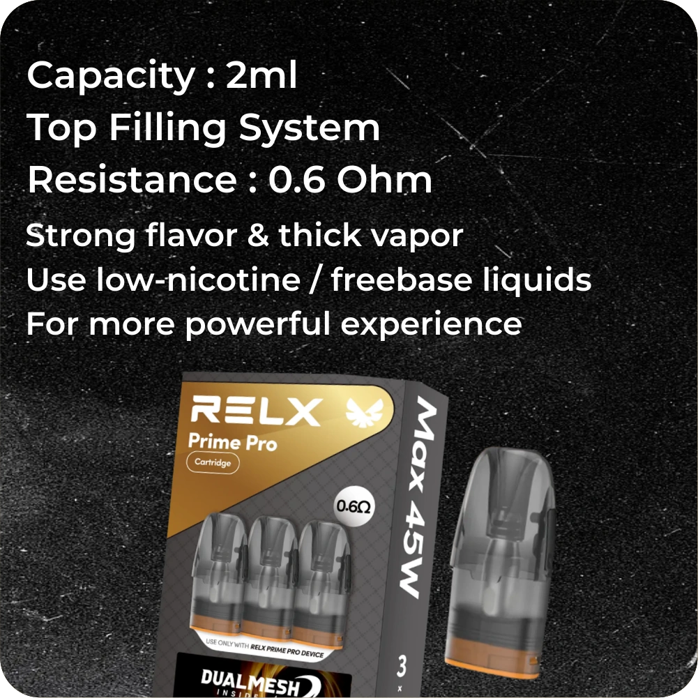 RELX CARTRIDGE PRIME PRO 1 PCS 0.6 OHM - Gambar 2