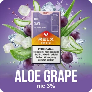 RELX CARTRIDGE POD REAL ALOE GRAPE 3%