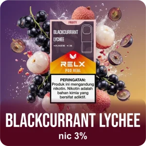 RELX CARTRIDGE POD REAL BLACKCURRANT LYCHEE 3%