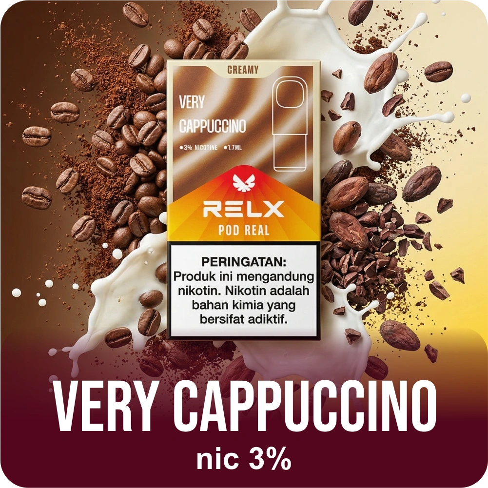 RELX CARTRIDGE POD REAL VERY CAPPUCCINO 3%