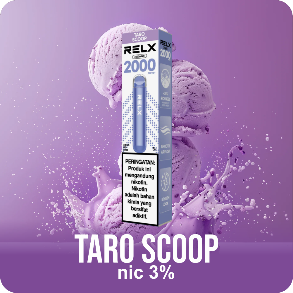 RELX Mega Go - Taro Scoop 2000 PUFF