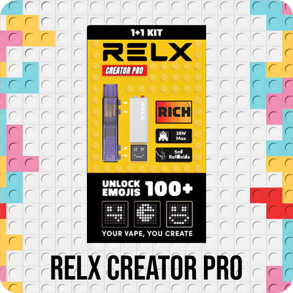 RELX DEVICE CREATOR PRO KIT GREY & YELLOW