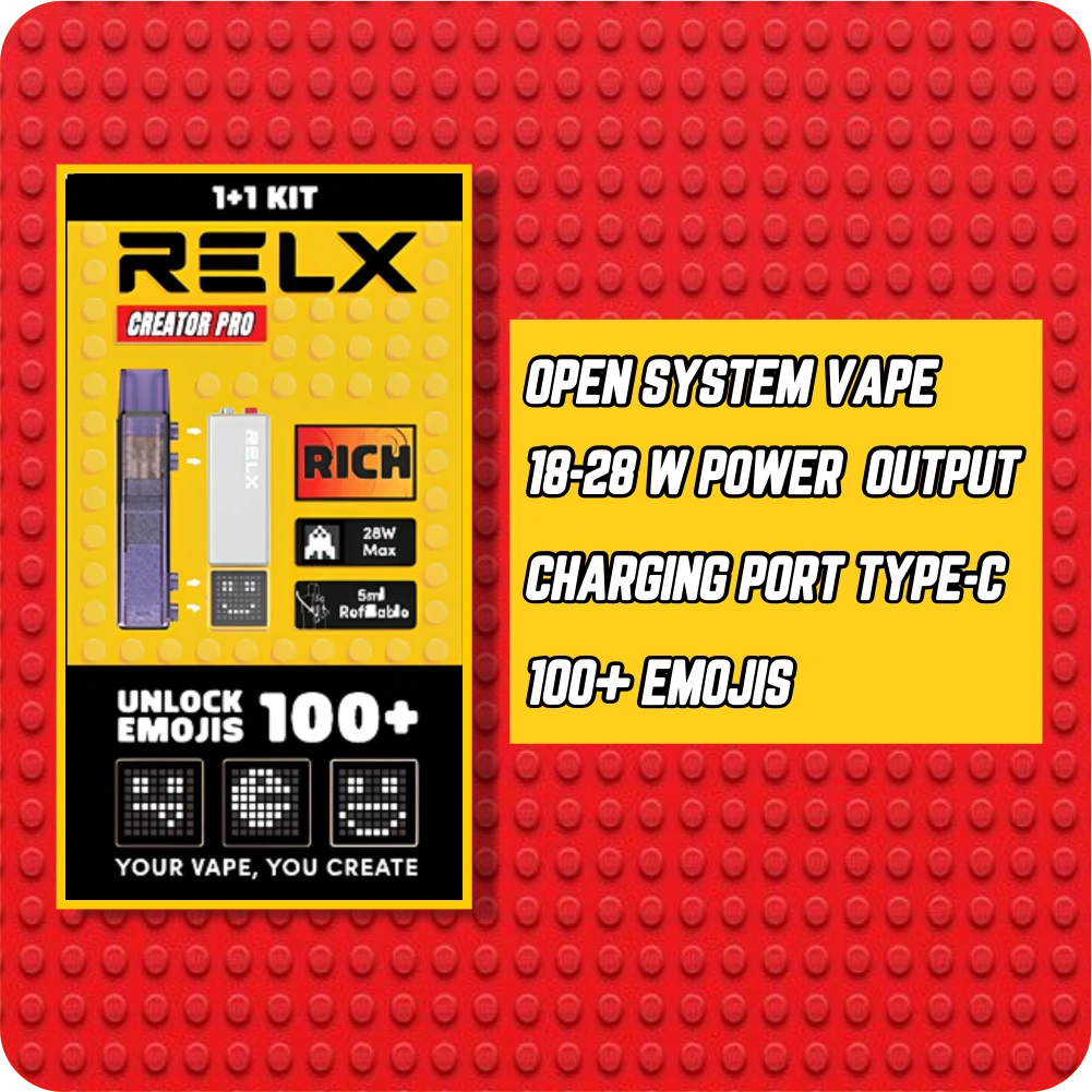 RELX DEVICE CREATOR PRO KIT GREY & YELLOW - Gambar 2