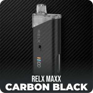 RELX Maxx Device Kit 1350mAh Refillable Pod - Carbon Black