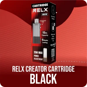 Relx Cartridge Creator 15ML 0.6 OHM BLACK