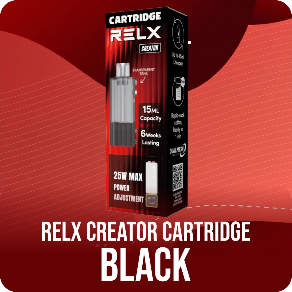 Relx Cartridge Creator 15ML 0.6 OHM BLACK