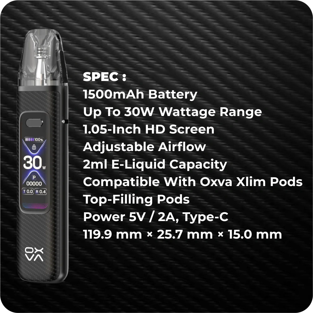 OXVA XLIM PRO 3 BLACK CARBON - Gambar 2