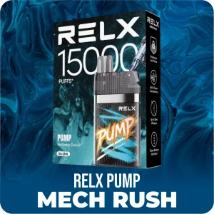 RELX PUMP BUNDLE WITH LIQUID 15ML MECH RUSH