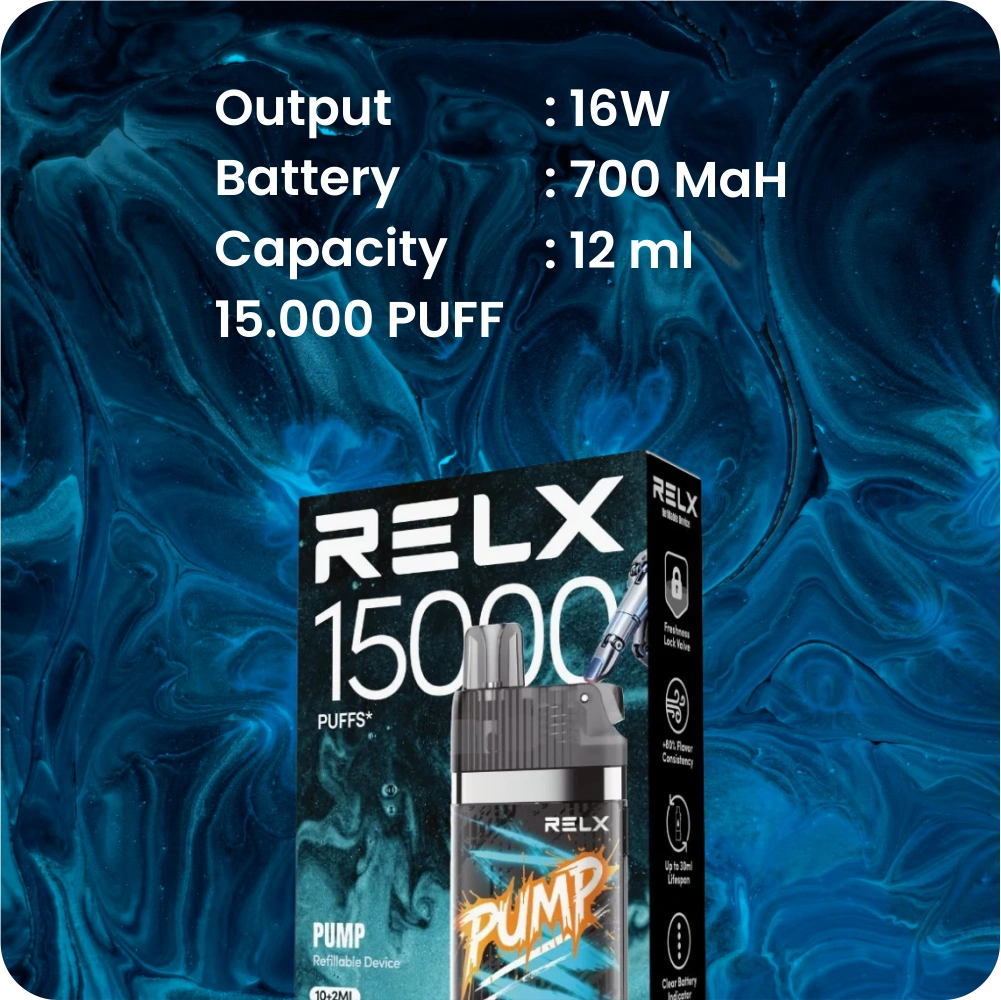 RELX PUMP BUNDLE WITH LIQUID 15ML MECH RUSH - Gambar 2