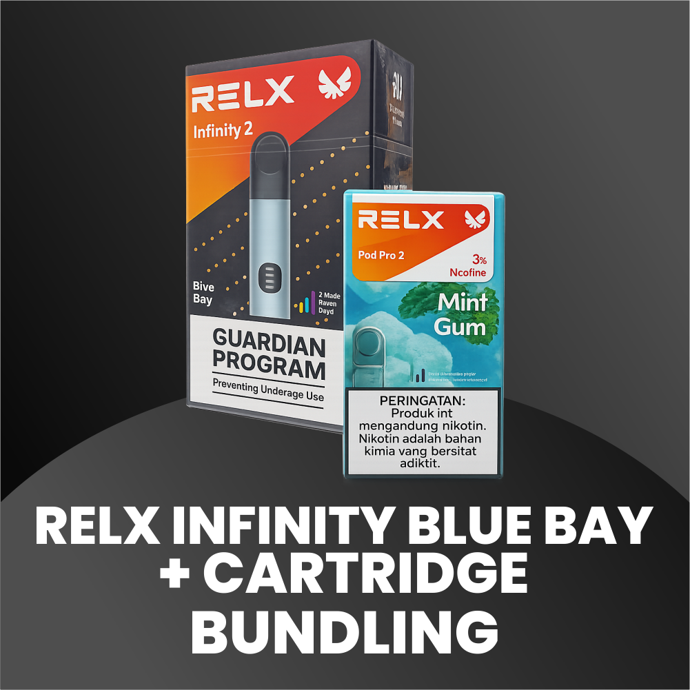 RELX INFINITY BLUE BAY + CARTRIDGE BUNDLING