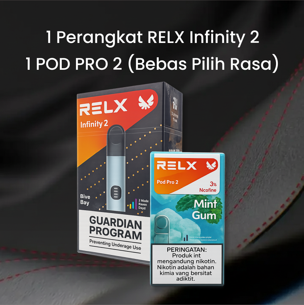 RELX INFINITY BLUE BAY + CARTRIDGE BUNDLING - Gambar 2