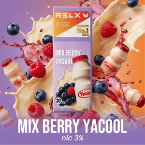 RELX E-LIQUID 30ML MIX BERRY YACOOL NIC 3%