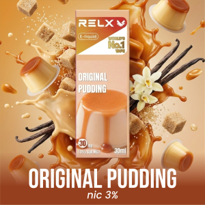 RELX E-LIQUID 30ML ORIGINAL PUDDING NIC 3%